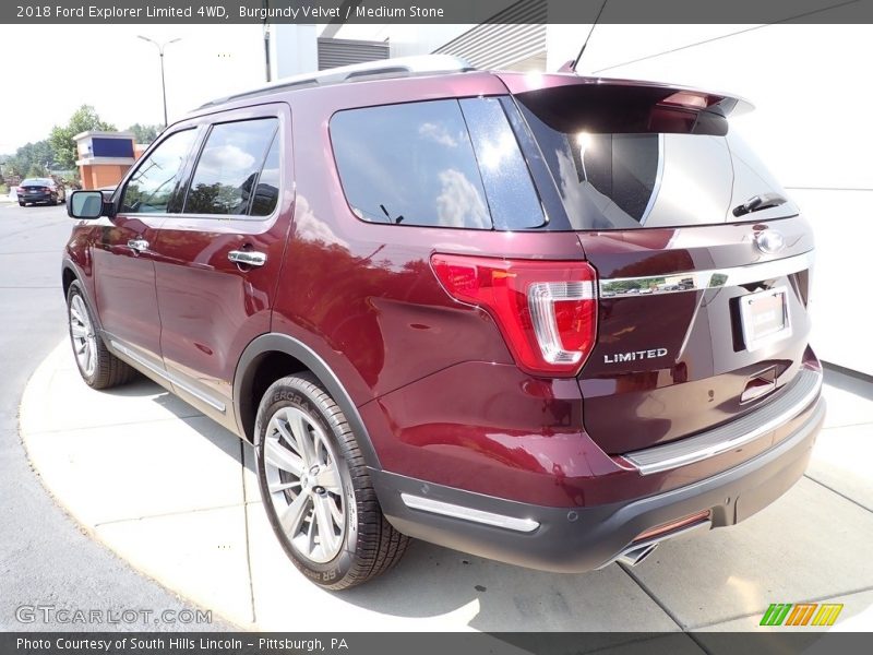 Burgundy Velvet / Medium Stone 2018 Ford Explorer Limited 4WD