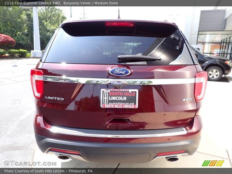 Burgundy Velvet / Medium Stone 2018 Ford Explorer Limited 4WD