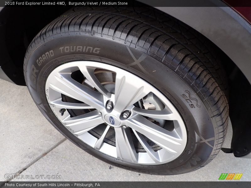 Burgundy Velvet / Medium Stone 2018 Ford Explorer Limited 4WD