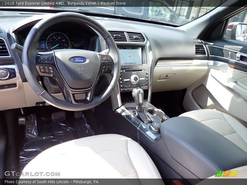 Burgundy Velvet / Medium Stone 2018 Ford Explorer Limited 4WD