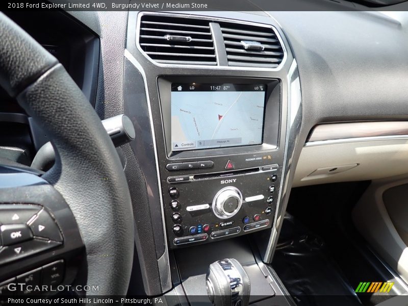 Burgundy Velvet / Medium Stone 2018 Ford Explorer Limited 4WD