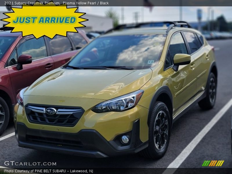 Plasma Yellow Pearl / Black 2021 Subaru Crosstrek Premium