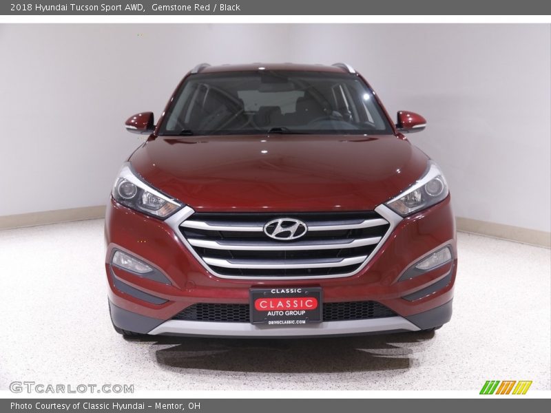 Gemstone Red / Black 2018 Hyundai Tucson Sport AWD