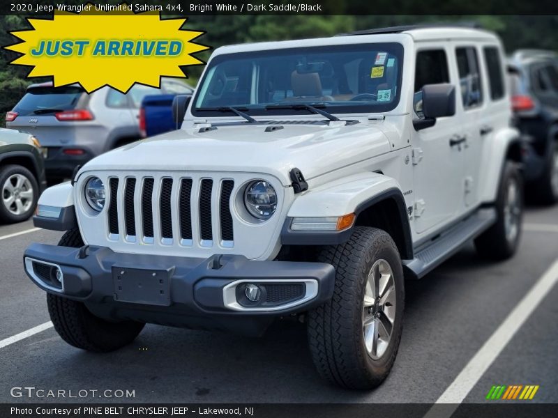 Bright White / Dark Saddle/Black 2020 Jeep Wrangler Unlimited Sahara 4x4