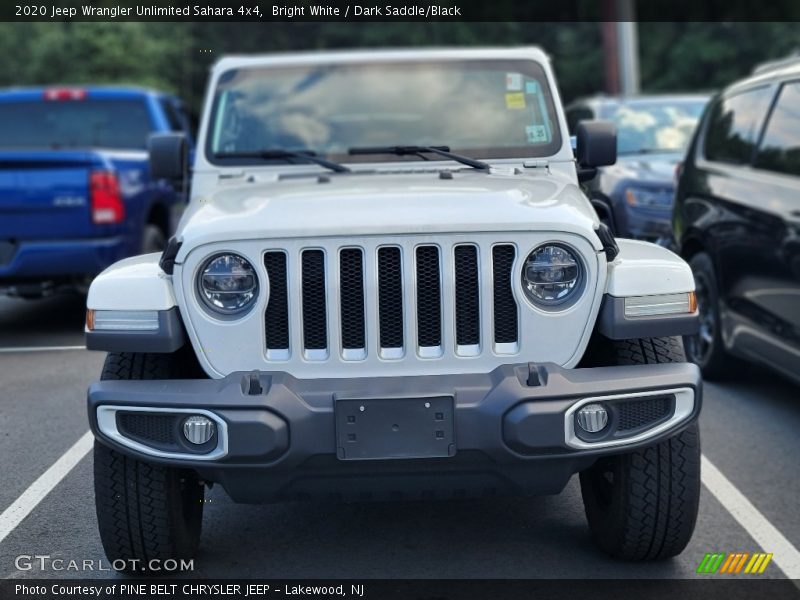 Bright White / Dark Saddle/Black 2020 Jeep Wrangler Unlimited Sahara 4x4