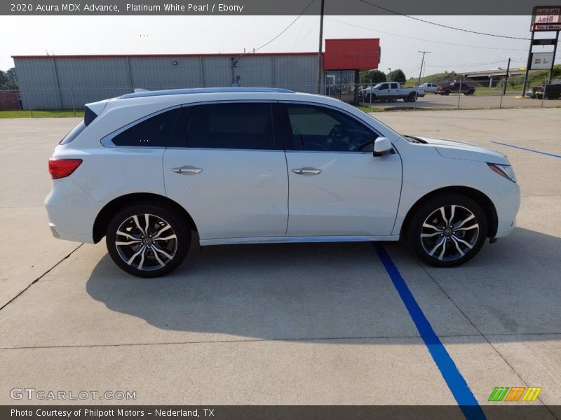 Platinum White Pearl / Ebony 2020 Acura MDX Advance