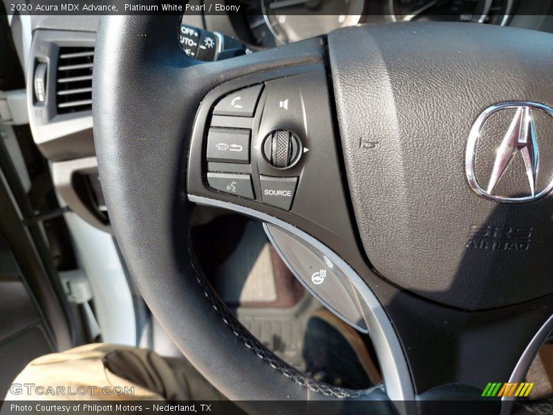 Platinum White Pearl / Ebony 2020 Acura MDX Advance