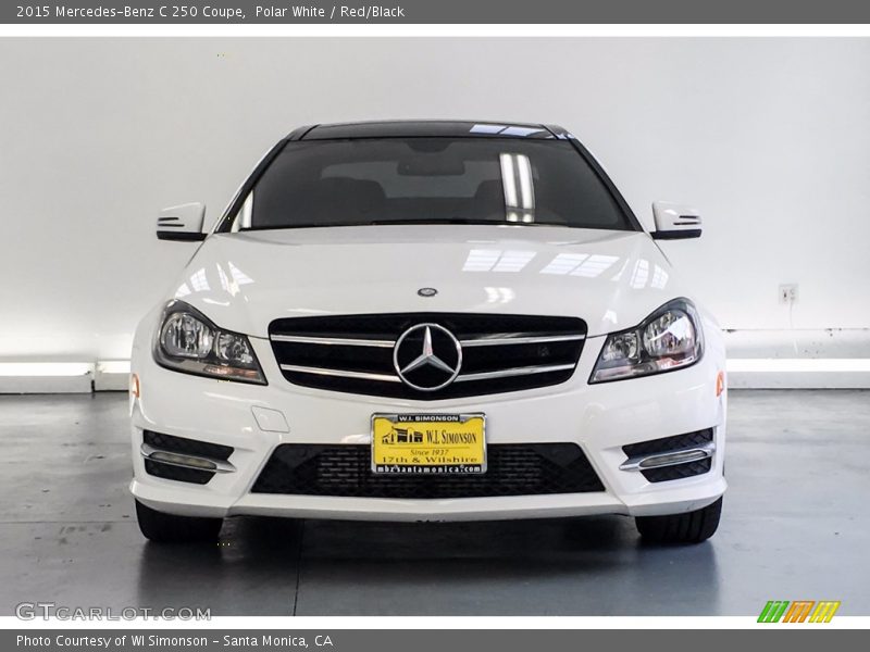 Polar White / Red/Black 2015 Mercedes-Benz C 250 Coupe