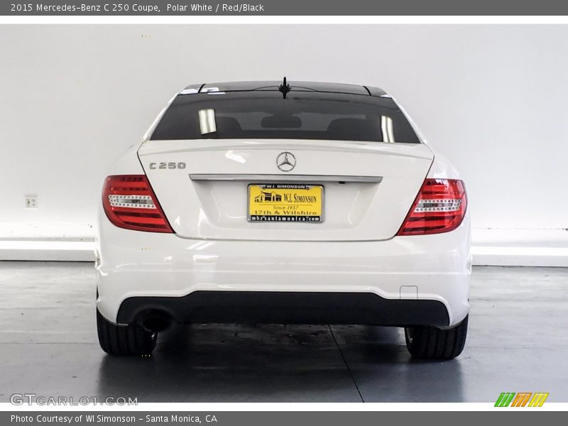 Polar White / Red/Black 2015 Mercedes-Benz C 250 Coupe