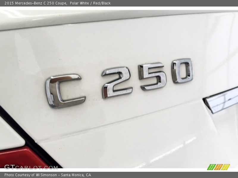 Polar White / Red/Black 2015 Mercedes-Benz C 250 Coupe