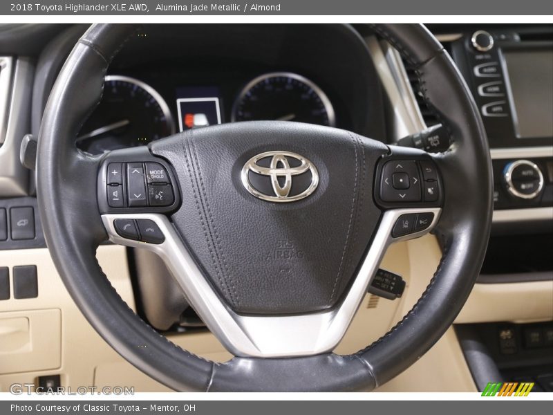 Alumina Jade Metallic / Almond 2018 Toyota Highlander XLE AWD