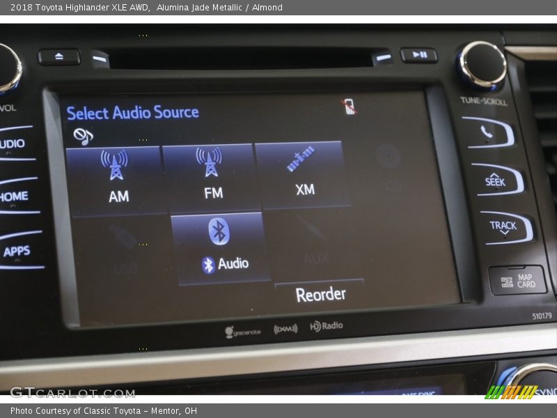 Alumina Jade Metallic / Almond 2018 Toyota Highlander XLE AWD