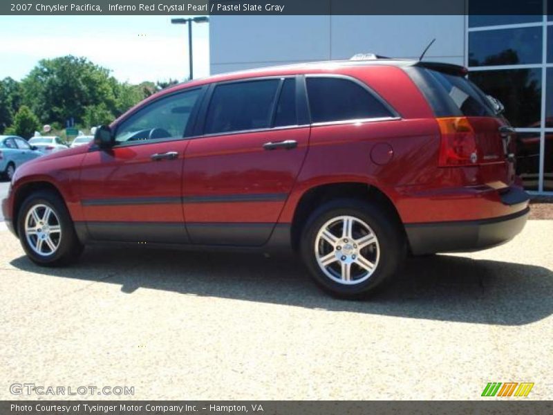 Inferno Red Crystal Pearl / Pastel Slate Gray 2007 Chrysler Pacifica
