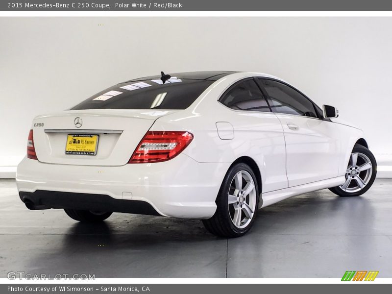 Polar White / Red/Black 2015 Mercedes-Benz C 250 Coupe