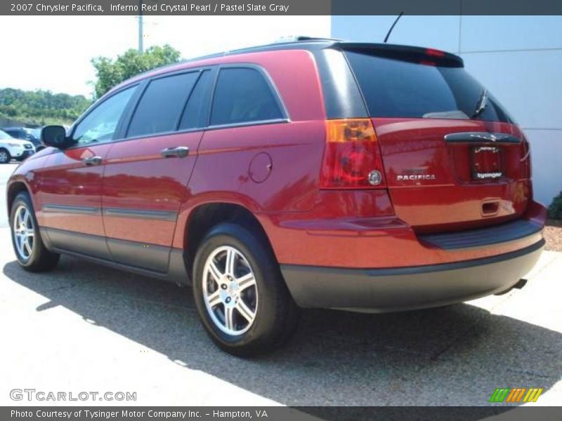 Inferno Red Crystal Pearl / Pastel Slate Gray 2007 Chrysler Pacifica