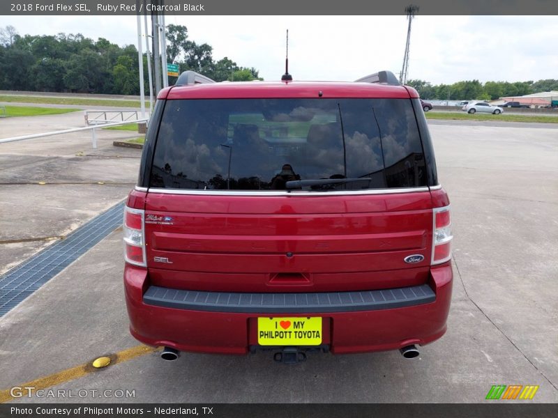 Ruby Red / Charcoal Black 2018 Ford Flex SEL