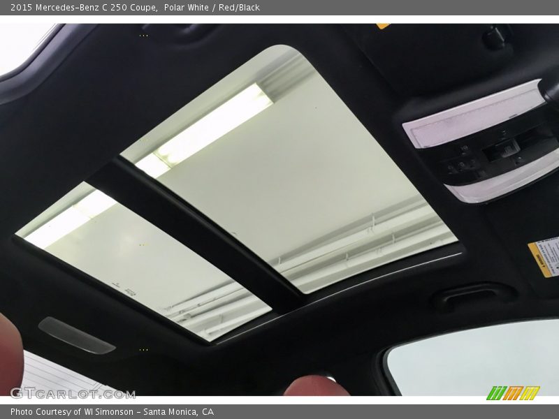 Sunroof of 2015 C 250 Coupe