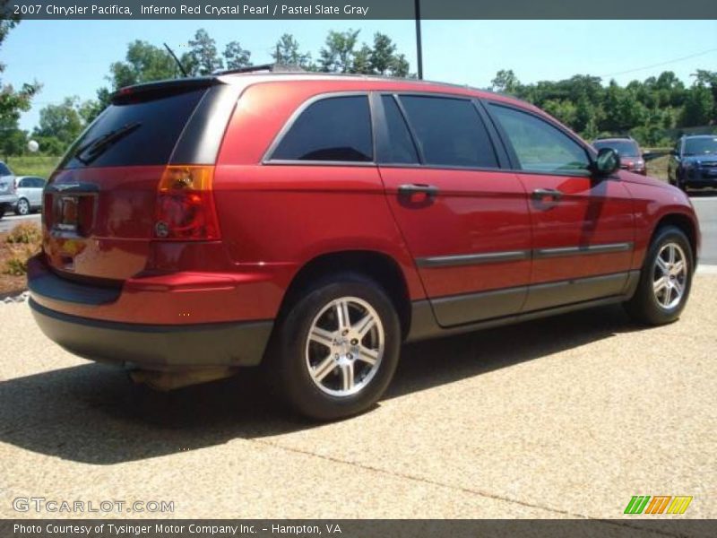 Inferno Red Crystal Pearl / Pastel Slate Gray 2007 Chrysler Pacifica