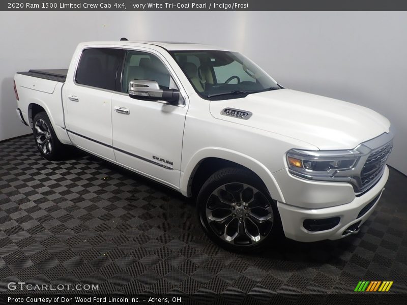 Ivory White Tri-Coat Pearl / Indigo/Frost 2020 Ram 1500 Limited Crew Cab 4x4