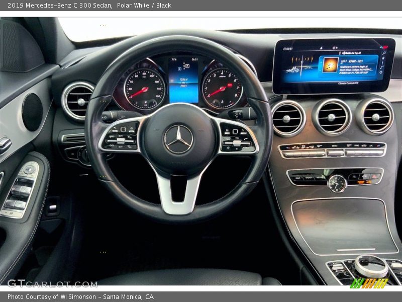 Polar White / Black 2019 Mercedes-Benz C 300 Sedan