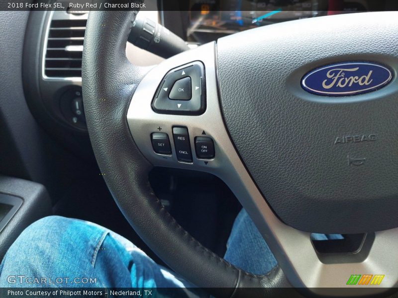 Ruby Red / Charcoal Black 2018 Ford Flex SEL