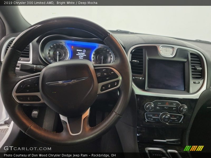 Bright White / Deep Mocha 2019 Chrysler 300 Limited AWD