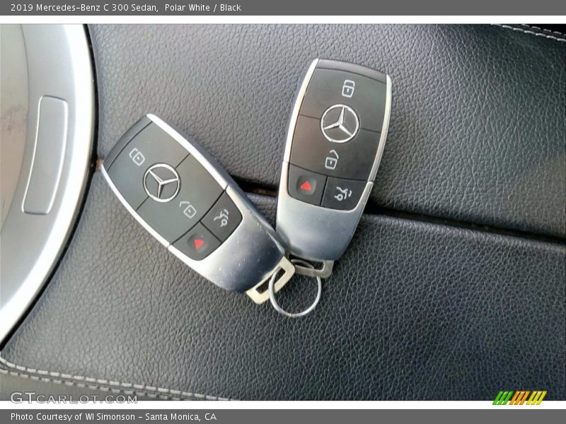 Polar White / Black 2019 Mercedes-Benz C 300 Sedan