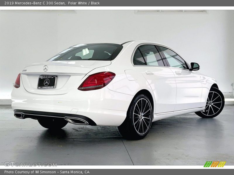 Polar White / Black 2019 Mercedes-Benz C 300 Sedan
