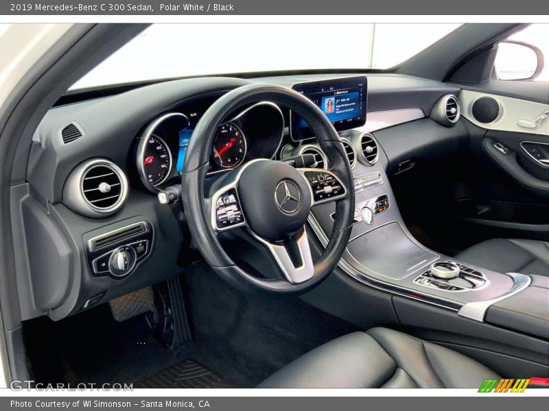 Polar White / Black 2019 Mercedes-Benz C 300 Sedan