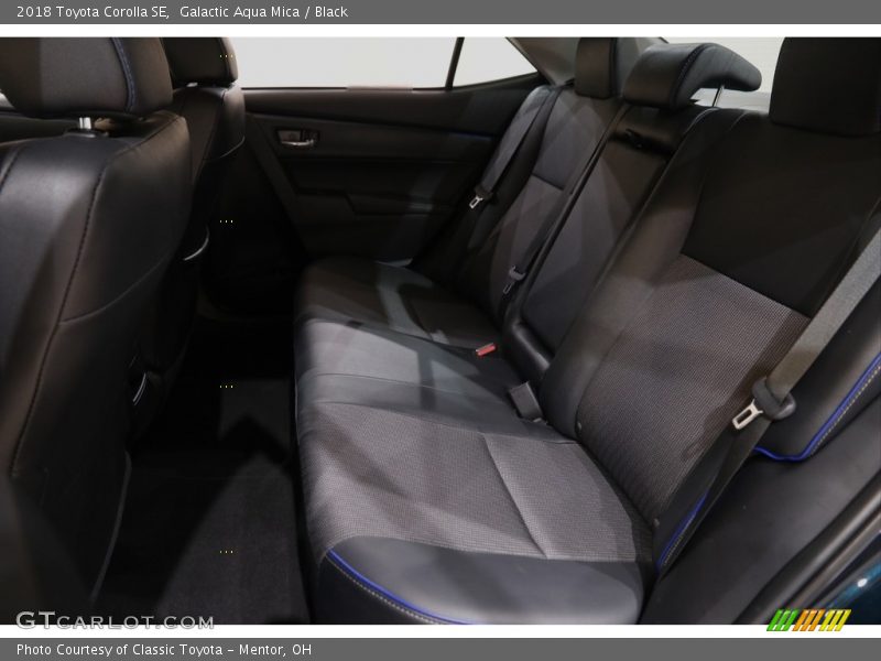 Galactic Aqua Mica / Black 2018 Toyota Corolla SE
