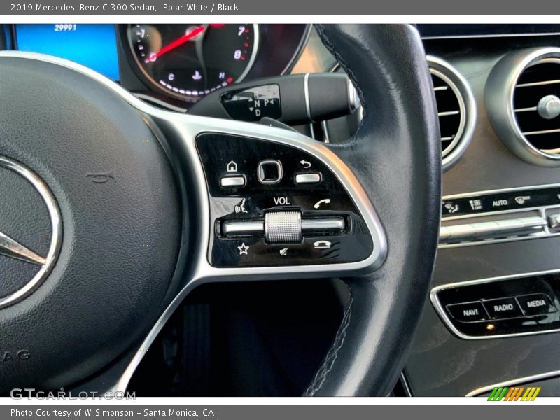 Polar White / Black 2019 Mercedes-Benz C 300 Sedan