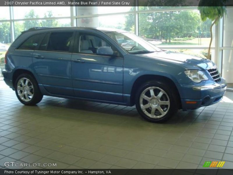 Marine Blue Pearl / Pastel Slate Gray 2007 Chrysler Pacifica Limited AWD