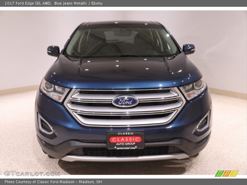 Blue Jeans Metallic / Ebony 2017 Ford Edge SEL AWD