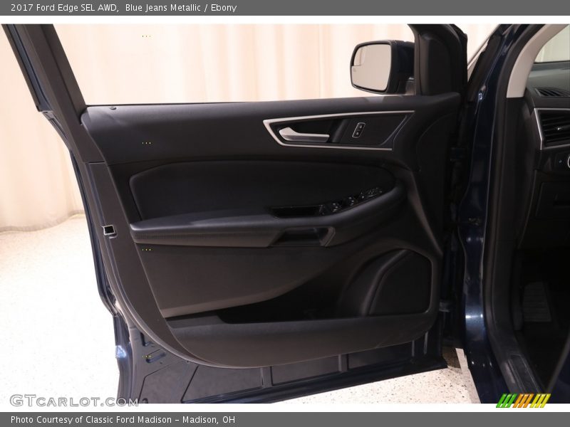 Blue Jeans Metallic / Ebony 2017 Ford Edge SEL AWD