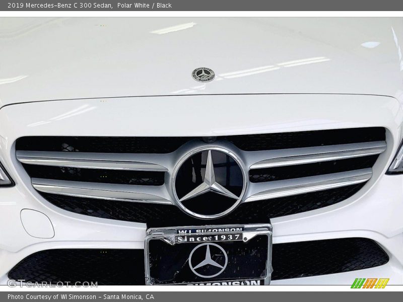Polar White / Black 2019 Mercedes-Benz C 300 Sedan