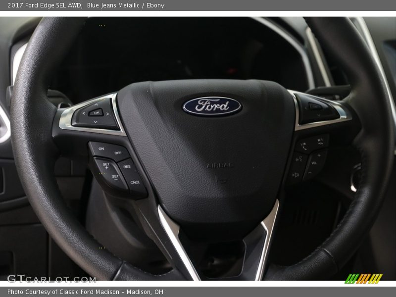 Blue Jeans Metallic / Ebony 2017 Ford Edge SEL AWD