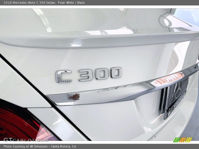 Polar White / Black 2019 Mercedes-Benz C 300 Sedan