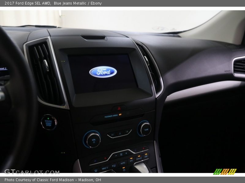 Blue Jeans Metallic / Ebony 2017 Ford Edge SEL AWD