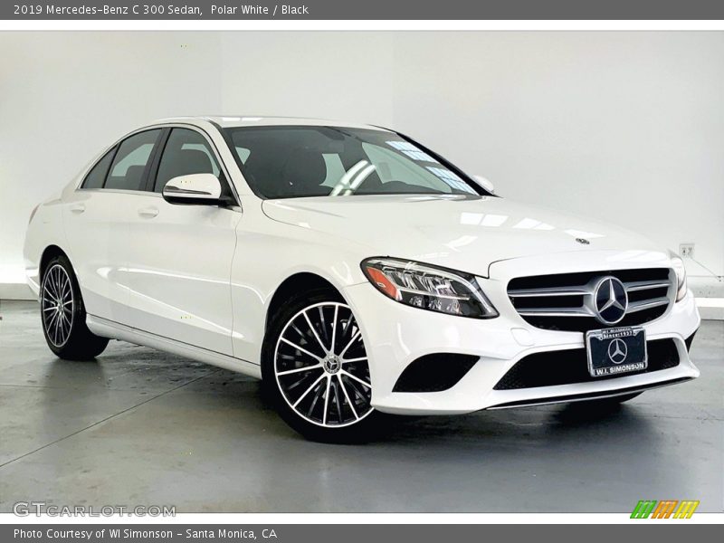 Polar White / Black 2019 Mercedes-Benz C 300 Sedan