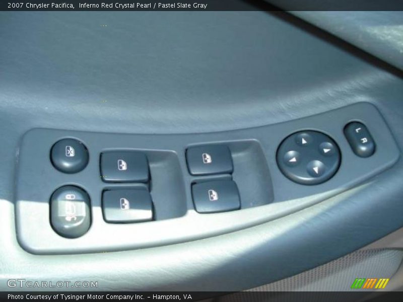Inferno Red Crystal Pearl / Pastel Slate Gray 2007 Chrysler Pacifica