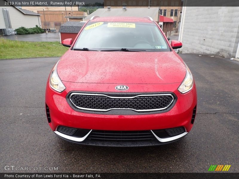 Runway Red / Black 2019 Kia Niro FE Hybrid