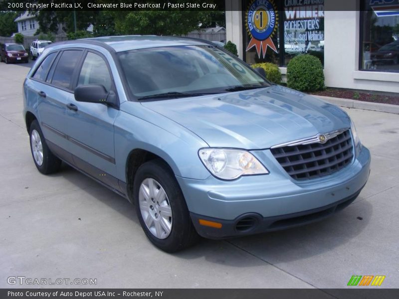 Clearwater Blue Pearlcoat / Pastel Slate Gray 2008 Chrysler Pacifica LX
