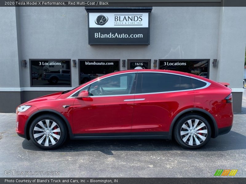 Red Multi-Coat / Black 2020 Tesla Model X Performance