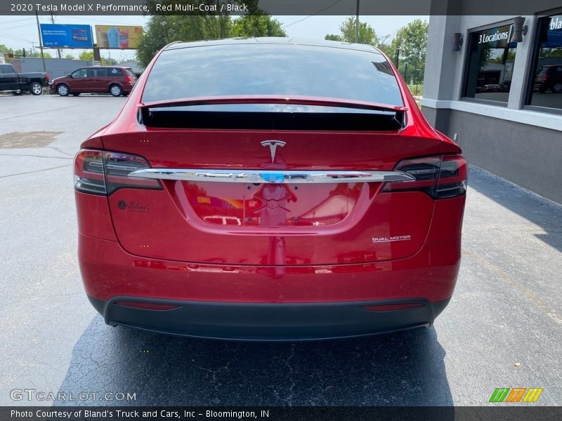 Red Multi-Coat / Black 2020 Tesla Model X Performance