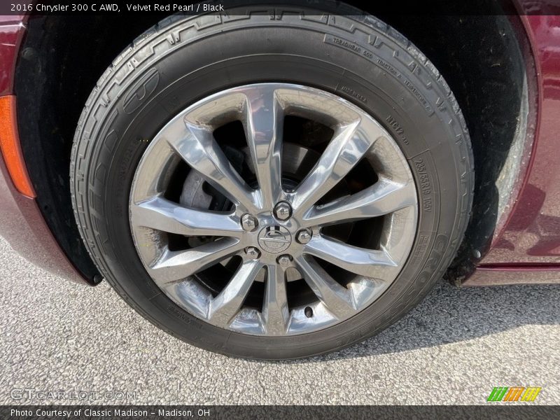 Velvet Red Pearl / Black 2016 Chrysler 300 C AWD