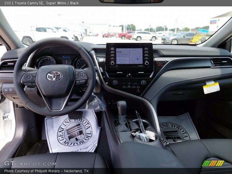 Super White / Black 2021 Toyota Camry SE