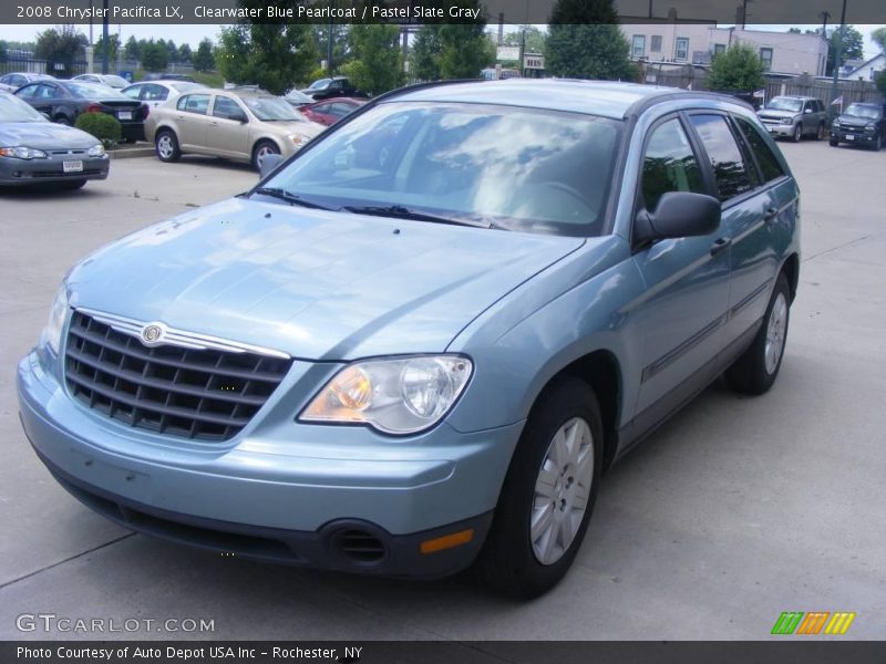 Clearwater Blue Pearlcoat / Pastel Slate Gray 2008 Chrysler Pacifica LX