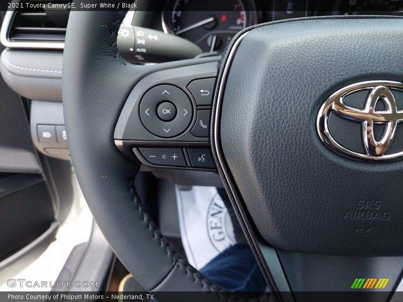 Super White / Black 2021 Toyota Camry SE