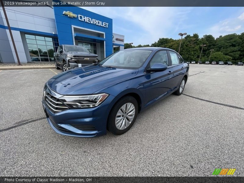 Blue Silk Metallic / Storm Gray 2019 Volkswagen Jetta S