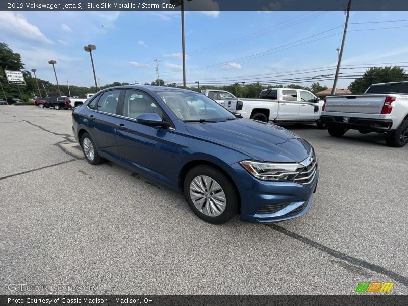 Blue Silk Metallic / Storm Gray 2019 Volkswagen Jetta S